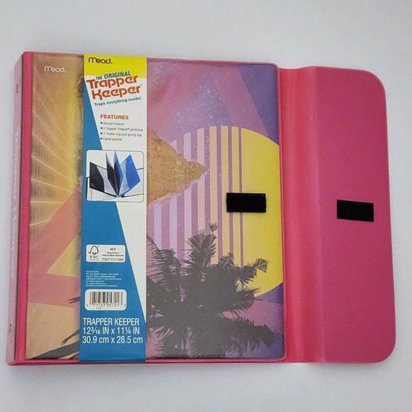 NWT Mead Original Trapper Keeper Binder - 80s 90s Vintage Retro Sunset - Picture 4 of 9
